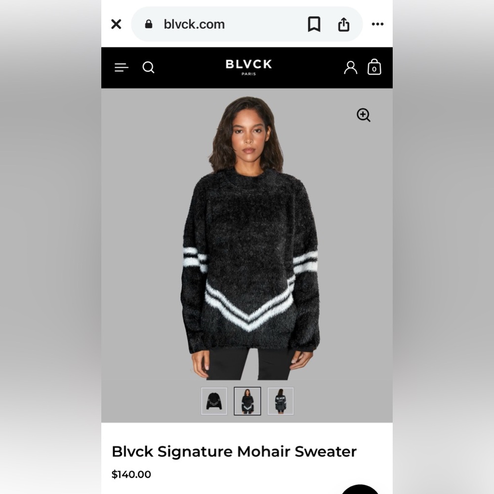 Blvck mohair sweater